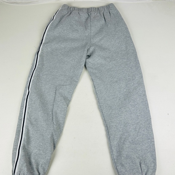 Brandy Melville John Galt Sweatpants Fleece Gray One Size Striped - Picture 3 of 8